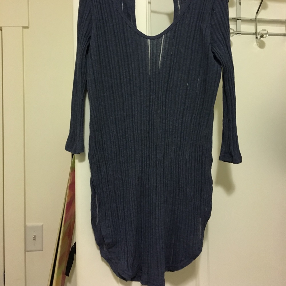 Blue free people shirt